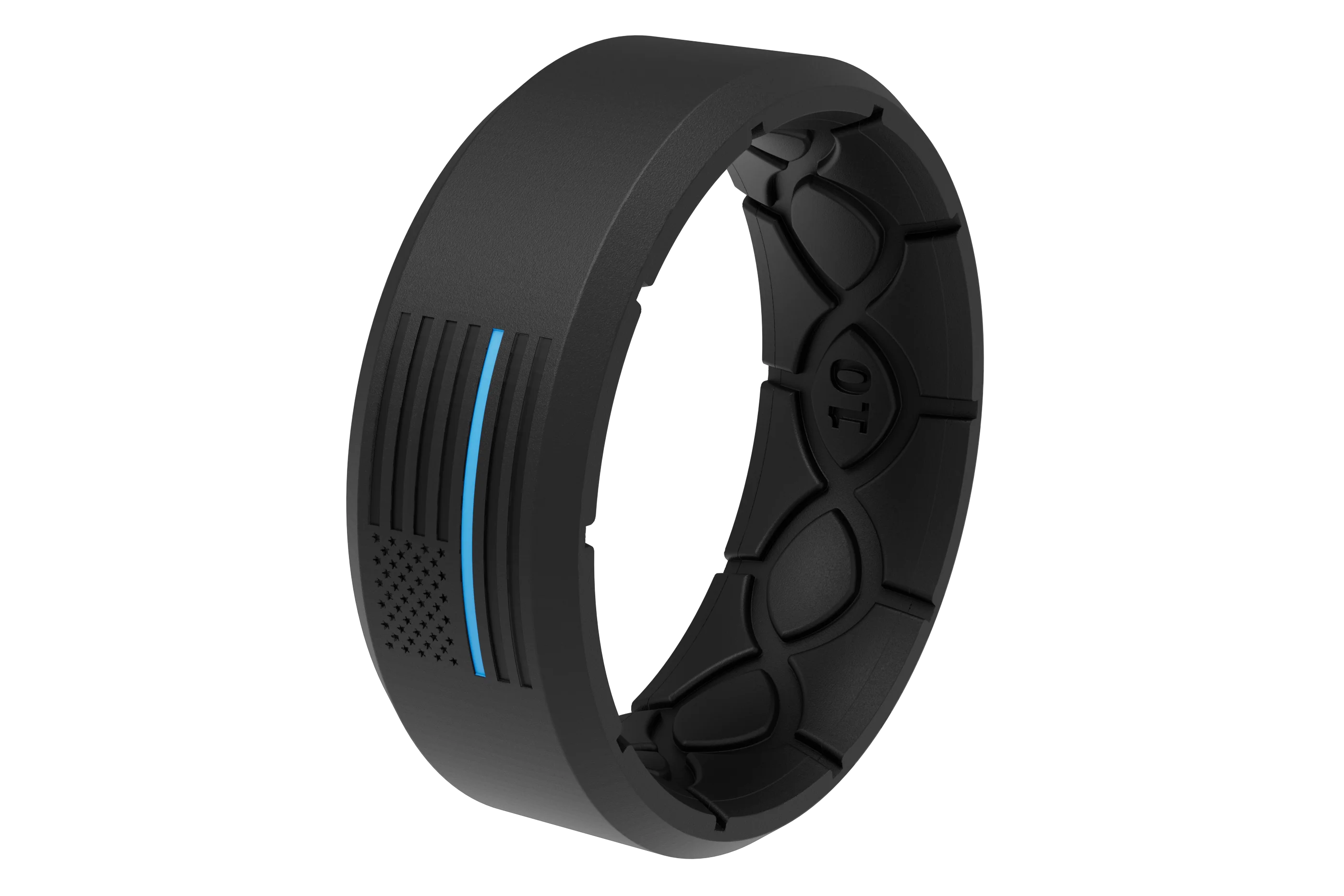 Edge Hero - Protector Black/Blue Line Ring - Image 2