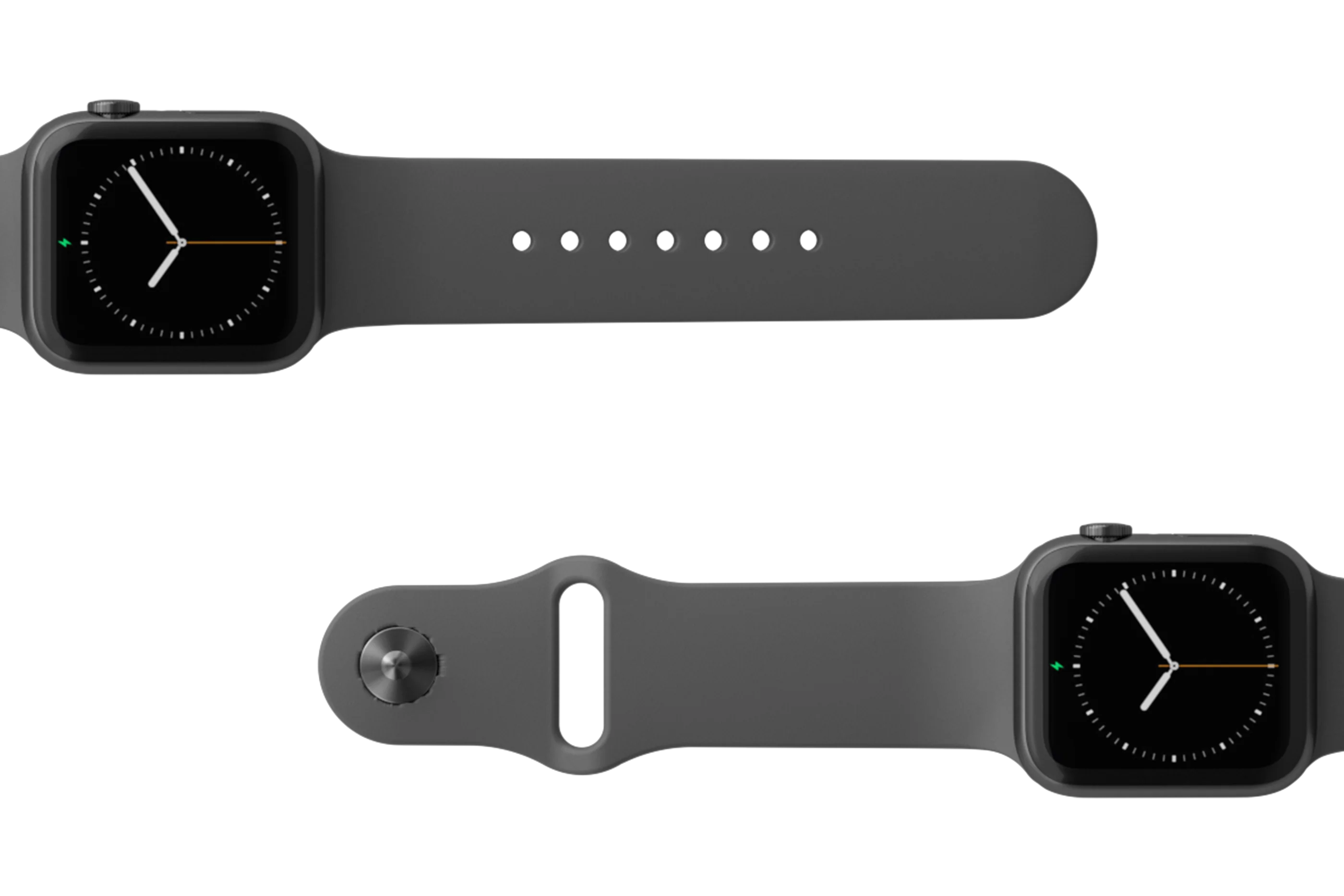Apple Watch Band Solid Deep Stone Grey - Image 3