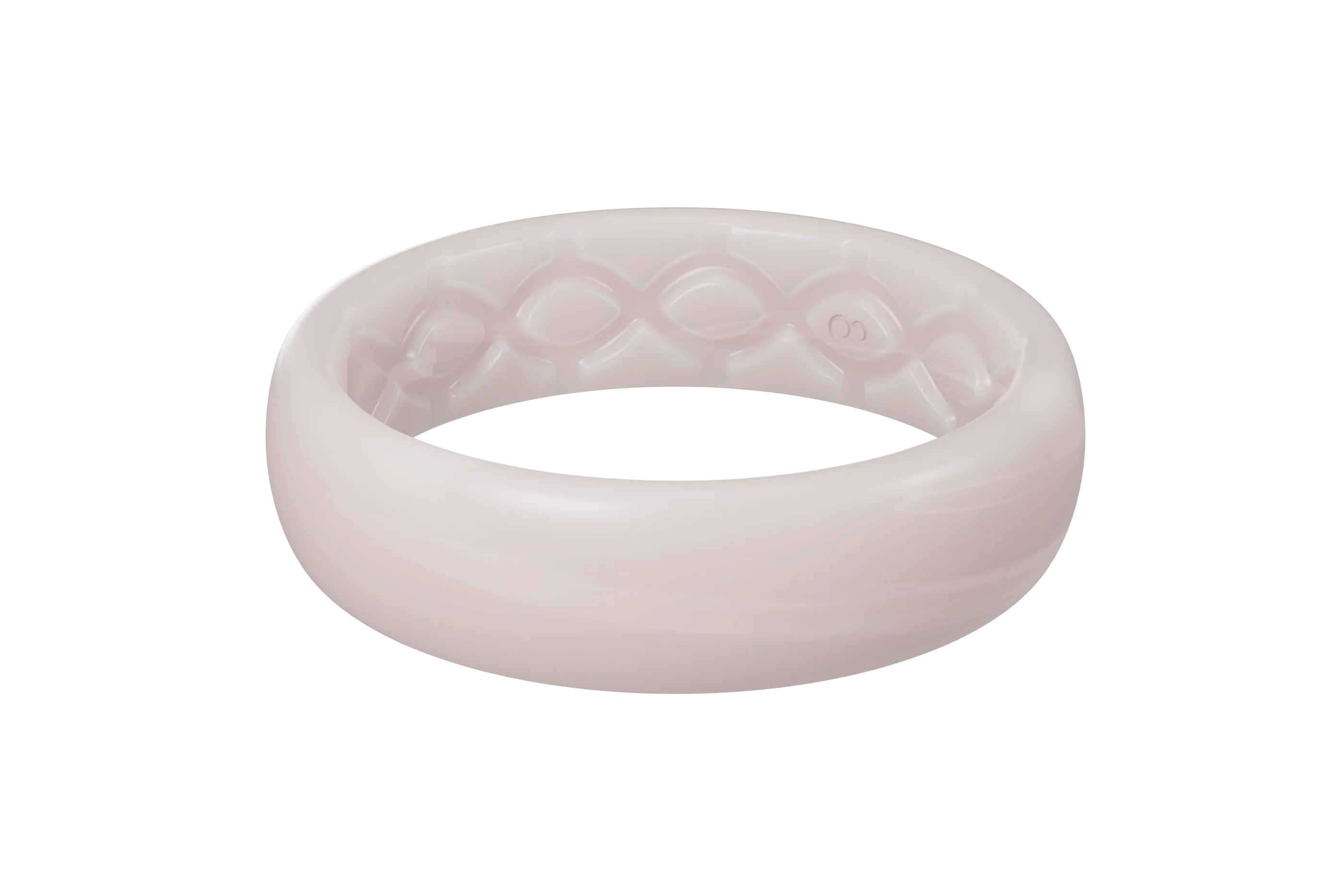 Solid Pearl Rose Thin Ring - Image 2